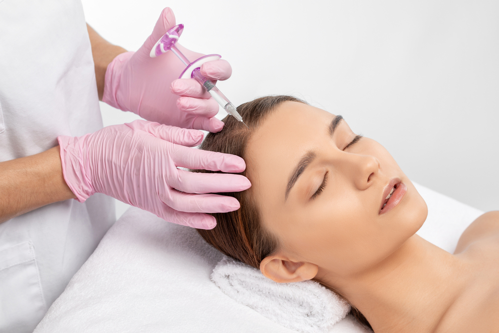 mesotherapy injection on hair